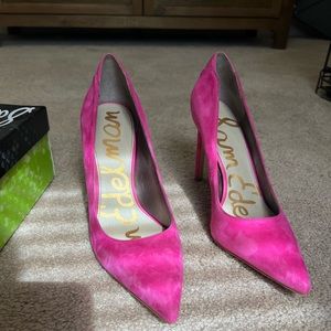 Hot pink sam Edelman pumps